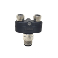 Y-Connector M12 macho para 2 m8 fêmea